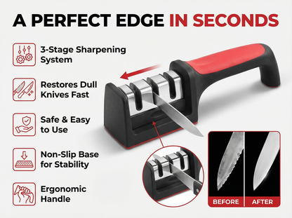 Multifunctional Knife Sharpener - 4-in-1 Tool